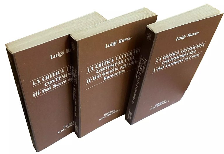 LA CRITICA CONTEMPORANEA. DAL CARDUCCI AL CROCE, DAL GENTILE AGLI …