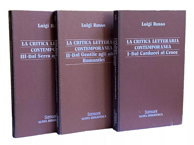 LA CRITICA CONTEMPORANEA. DAL CARDUCCI AL CROCE, DAL GENTILE AGLI …