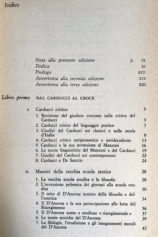 LA CRITICA CONTEMPORANEA. DAL CARDUCCI AL CROCE, DAL GENTILE AGLI …