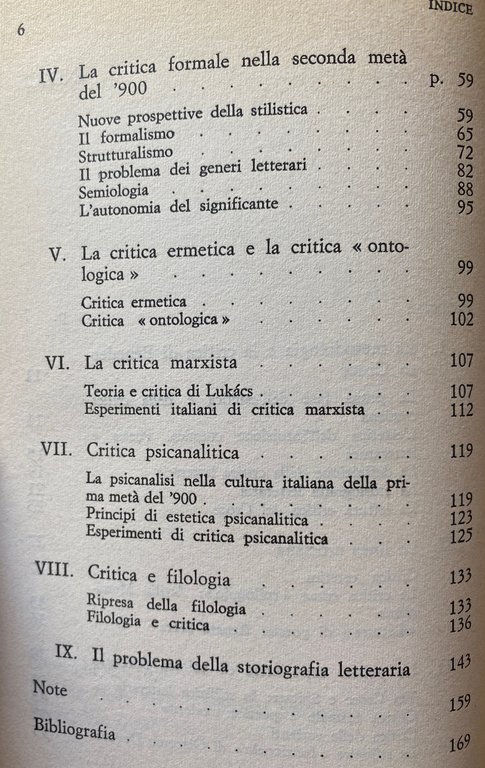 LA CRITICA LETTERARIA DEL NOVECENTO: ORIENTAMENTI E PROBLEMI