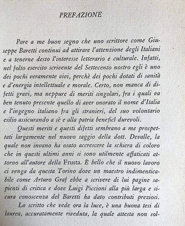 LA CRITICA LETTERARIA NEL'700. GIUSEPPE BARETTI SUOI RAPPORTI CON VOLTAIRE, …