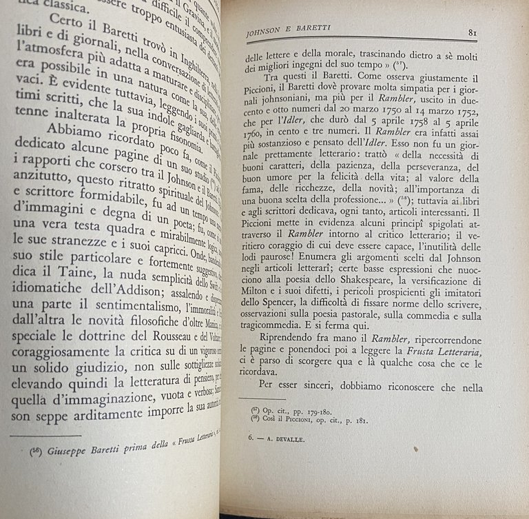 LA CRITICA LETTERARIA NEL'700. GIUSEPPE BARETTI SUOI RAPPORTI CON VOLTAIRE, …