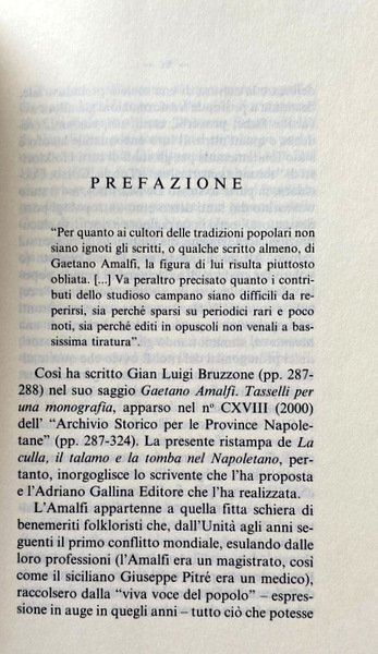 LA CULLA, IL TALAMO E LA TOMBA NEL NAPOLETANO.