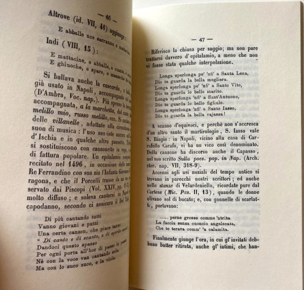 LA CULLA, IL TALAMO E LA TOMBA NEL NAPOLETANO.