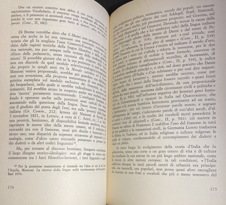 LA CULTURA LETTERARIA ITALIANA DELL'OTTOCENTO. DAL PURISMO A DE SANCTIS