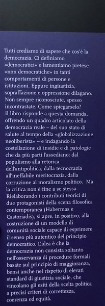 LA DEMOCRAZIA ASSEDIATA. SAGGIO SUI PRINCIPI E SULLA LORO VIOLAZIONE