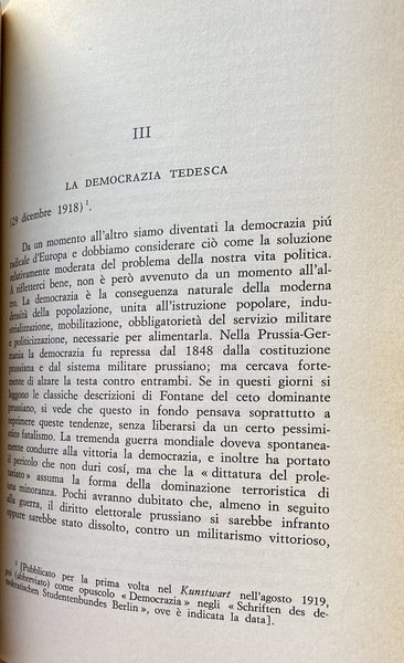 LA DEMOCRAZIA IMPROVVISATA. LA GERMANIA DAL 1918 AL 1922. A …