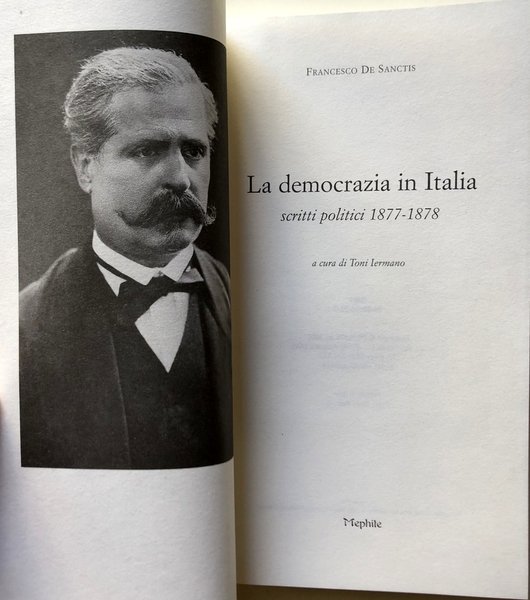 LA DEMOCRAZIA IN ITALIA. A CURA DI TONI IERMANO