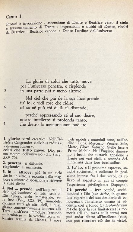 LA DIVINA COMMEDIA: PARADISO. A CURA DI CARLO SALINARI SERGIO …