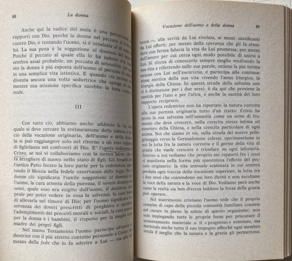 LA DONNA. IL SUO COMPITO SECONDO LA NATURA E LA …