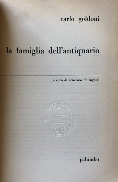 LA FAMIGLIA DELL'ANTIQUARIO