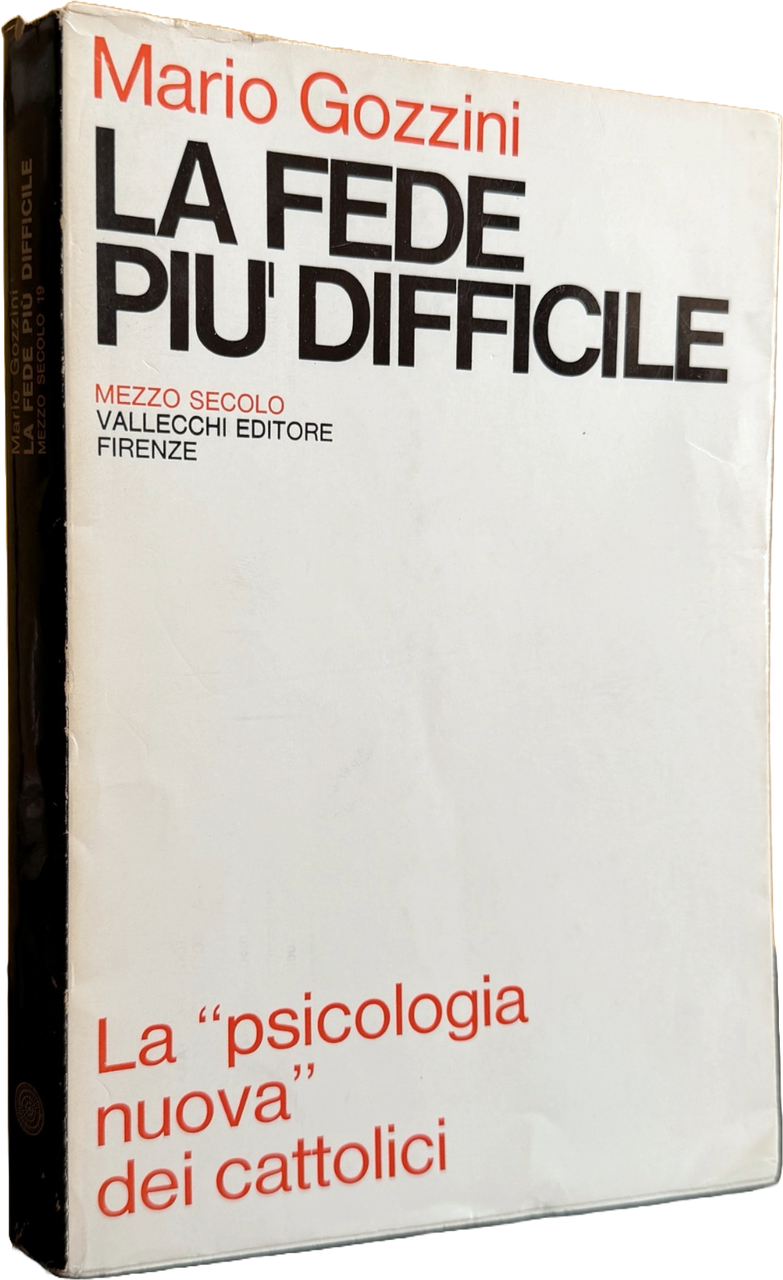 LA FEDE PIÙ DIFFICILE. LA PSICOLOGIA NUOVA DEI CATTOLICI | Immagine principale