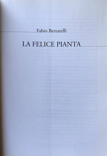 LA FELICE PIANTA