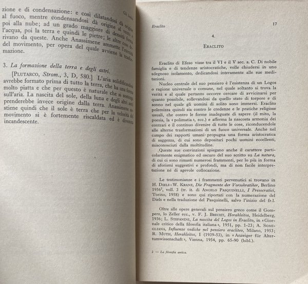 LA FILOSOFIA ANTICA. ANTOLOGIA DI TESTI. A CURA DI NICOLA …