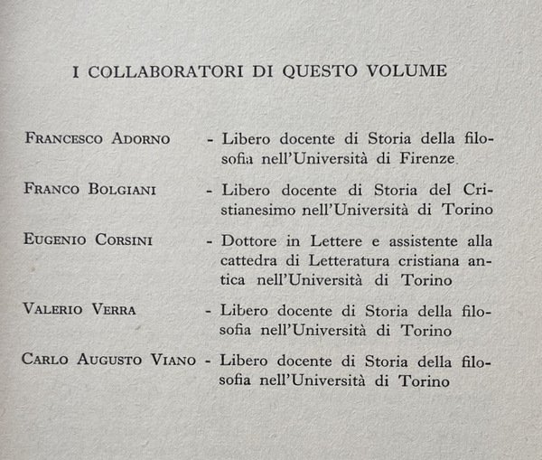 LA FILOSOFIA ANTICA. ANTOLOGIA DI TESTI. A CURA DI NICOLA …