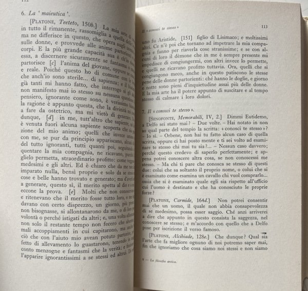 LA FILOSOFIA ANTICA. ANTOLOGIA DI TESTI. A CURA DI NICOLA …