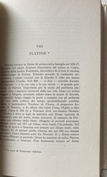 LA FILOSOFIA ANTICA. ANTOLOGIA DI TESTI. A CURA DI NICOLA …