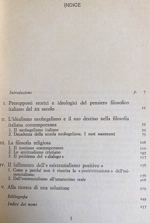 LA FILOSOFIA BORGHESE ITALIANA DEL XX SECOLO