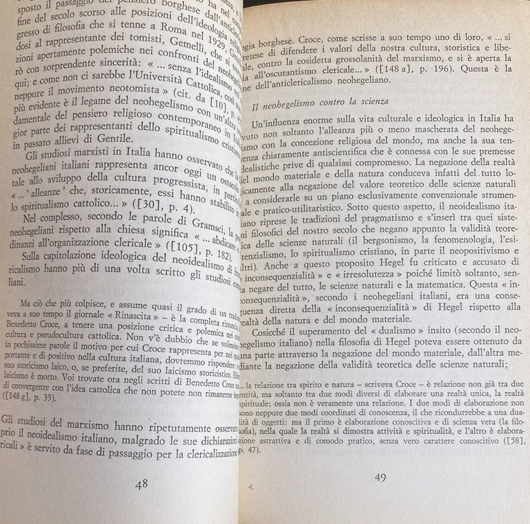 LA FILOSOFIA BORGHESE ITALIANA DEL XX SECOLO