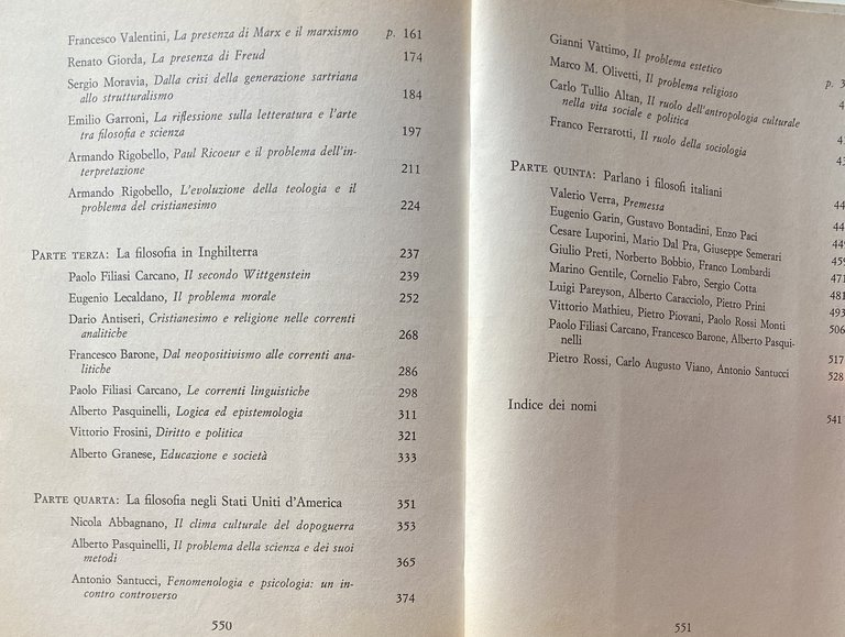 LA FILOSOFIA DAL '45 AD OGGI