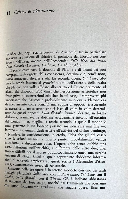 LA FILOSOFIA DI ARISTOTELE