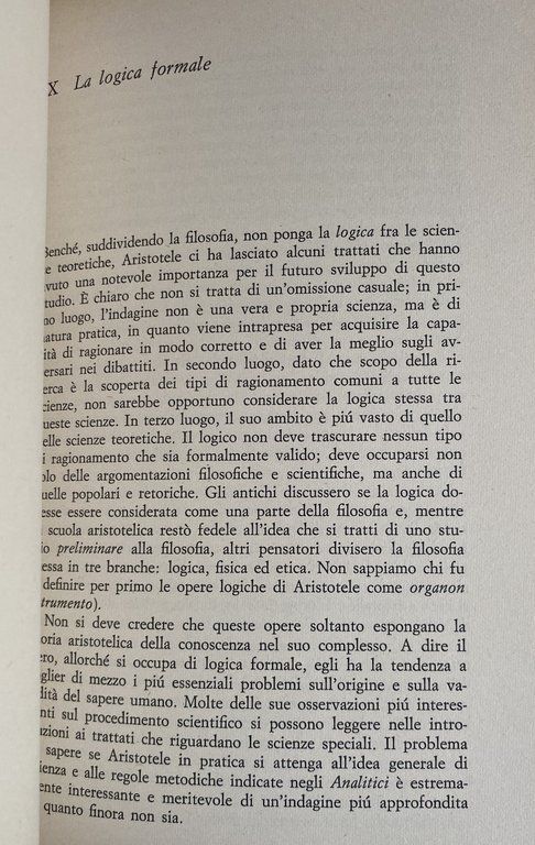 LA FILOSOFIA DI ARISTOTELE