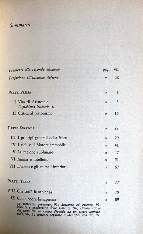 LA FILOSOFIA DI ARISTOTELE