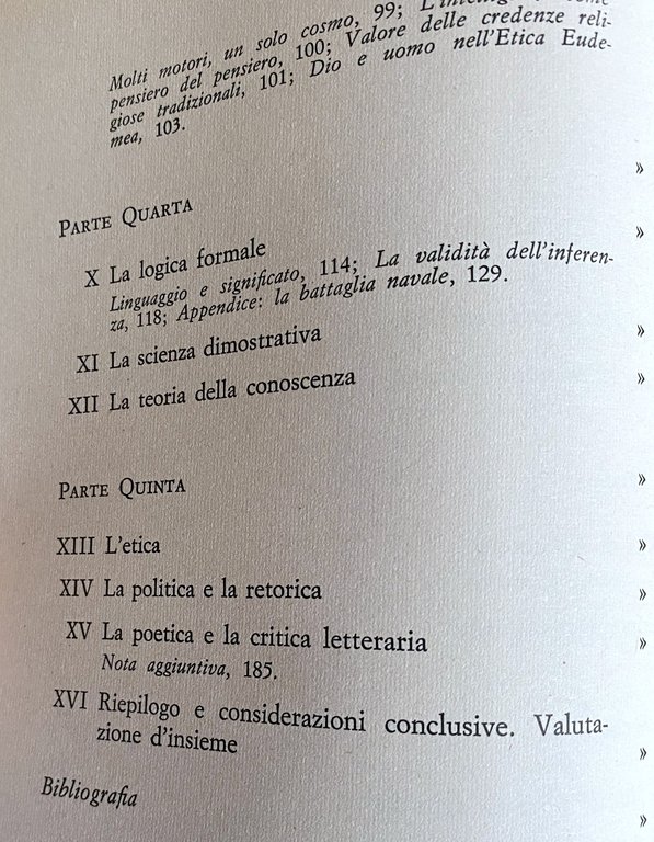 LA FILOSOFIA DI ARISTOTELE