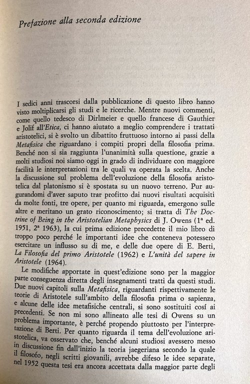 LA FILOSOFIA DI ARISTOTELE