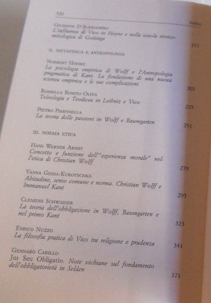 LA FILOSOFIA PRATICA TRA METAFISICA E ANTROPOLOGIA NELL'ETÀ DI WOLFF …