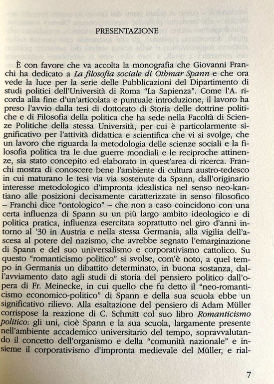 LA FILOSOFIA SOCIALE DI OTHMAR SPANN: TRA METHODENSTREIT E STÄNDESTAAT | Immagine Gallery 6