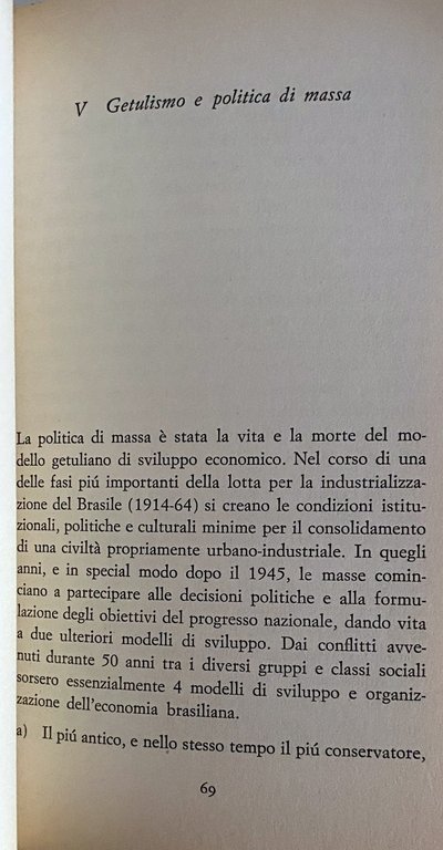 LA FINE DEL POPULISMO IN BRASILE