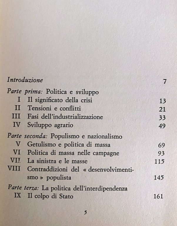 LA FINE DEL POPULISMO IN BRASILE