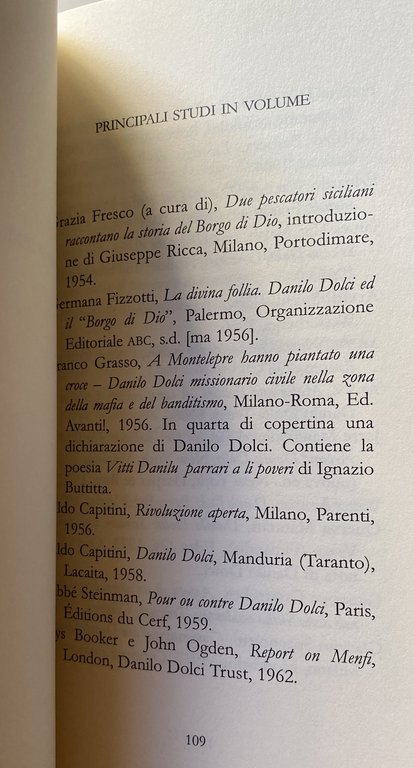 LA FORZA DELLA NONVIOLENZA. BIBLIOGRAFIA E PROFILO BIOGRAFICO DI DANILO …