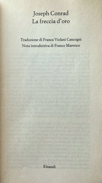 LA FRECCIA D'ORO