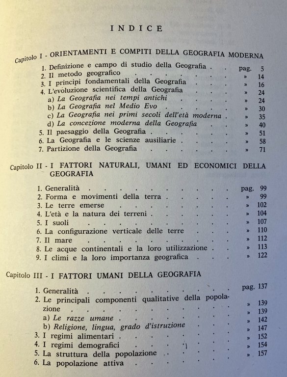 LA GEOGRAFIA E I SUOI FATTORI