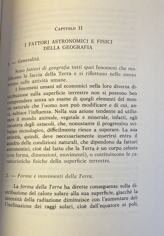 LA GEOGRAFIA E I SUOI FATTORI