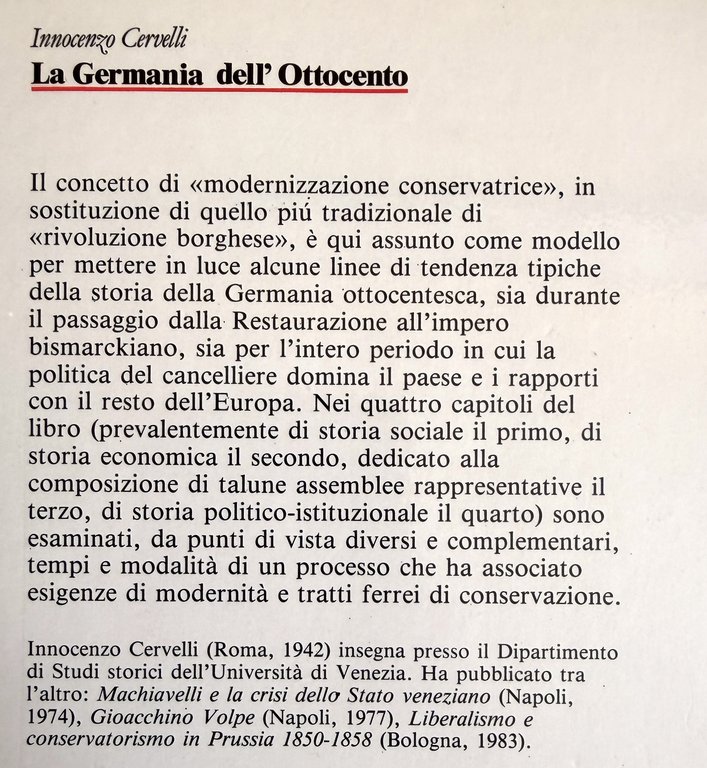 LA GERMANIA DELL'OTTOCENTO. UN CASO DI MODERNIZZAZIONE CONSERVATRICE | Immagine Gallery 2