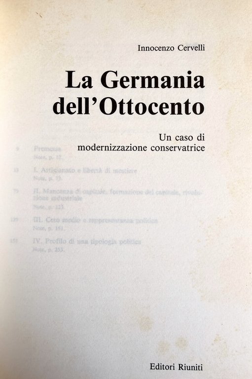 LA GERMANIA DELL'OTTOCENTO. UN CASO DI MODERNIZZAZIONE CONSERVATRICE | Immagine Gallery 7