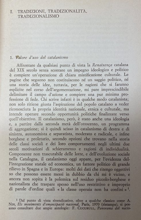 LA LETTERATURA CATALANA. LA DIVERSITÀ CULTURALE NELLA SPAGNA MODERNA