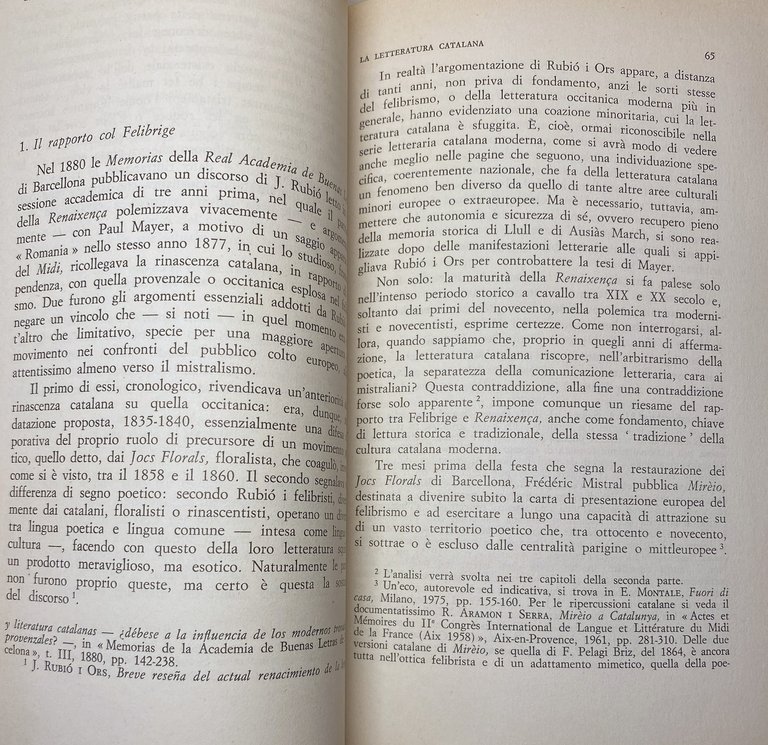 LA LETTERATURA CATALANA. LA DIVERSITÀ CULTURALE NELLA SPAGNA MODERNA
