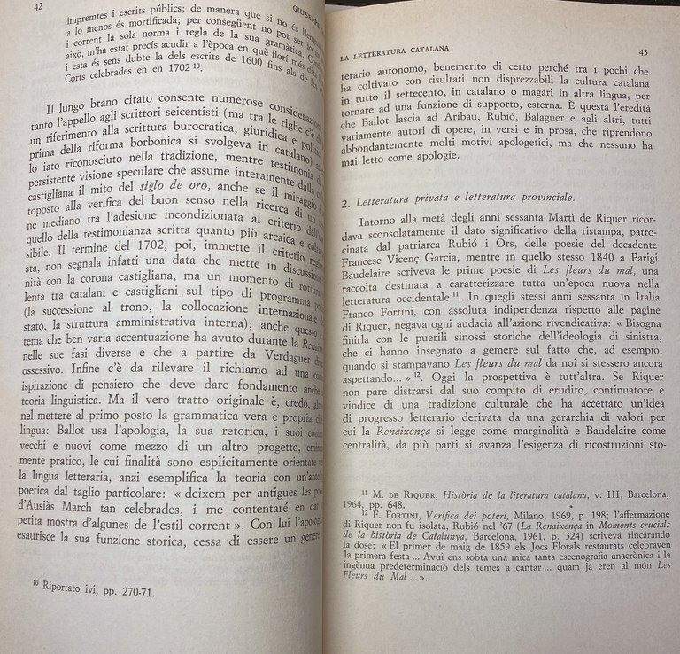 LA LETTERATURA CATALANA. LA DIVERSITÀ CULTURALE NELLA SPAGNA MODERNA