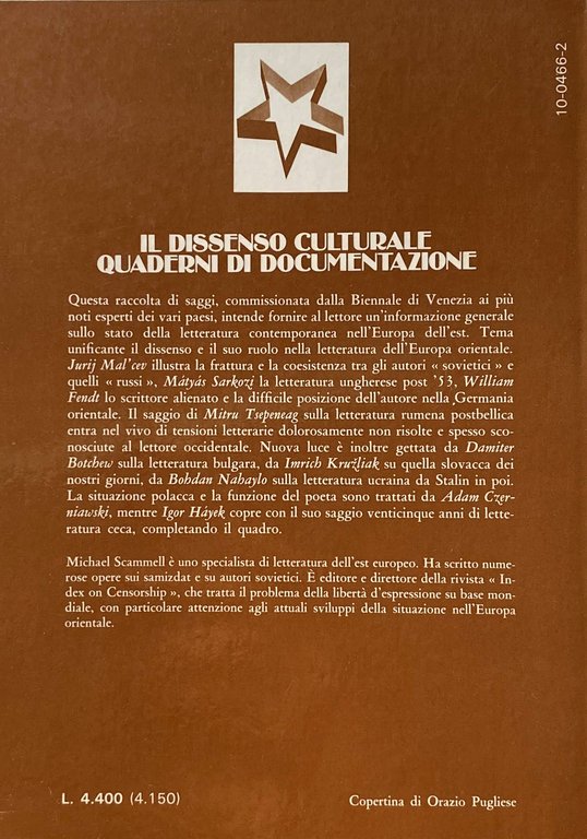 LA LETTERATURA CONTEMPORANEA NELL'EUROPA DELL'EST.