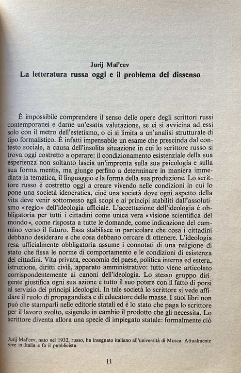 LA LETTERATURA CONTEMPORANEA NELL'EUROPA DELL'EST.