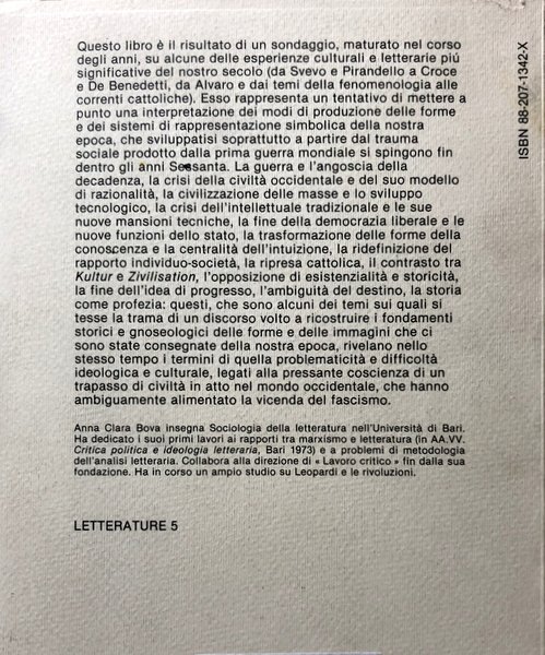 LA LETTERATURA DENTRO DI SÉ. RAZIONALITÀ E DESTINO NELLA CRISI …