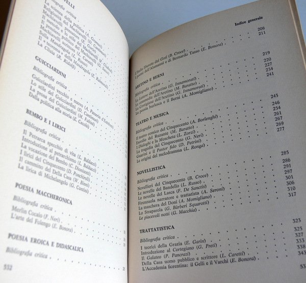 LA LETTERATURA ITALIANA PER SAGGI STORICAMENTE DISPOSTI. IL CINQUECENTO