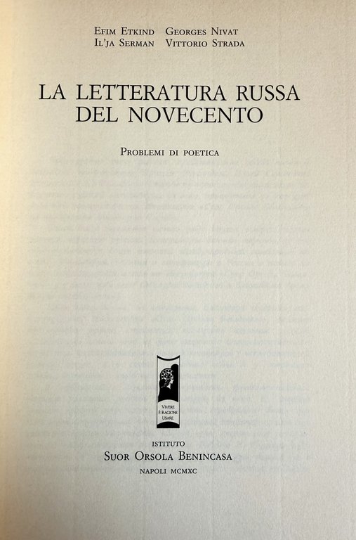 LA LETTERATURA RUSSA DEL NOVECENTO: PROBLEMI DI POETICA | Immagine Gallery 5