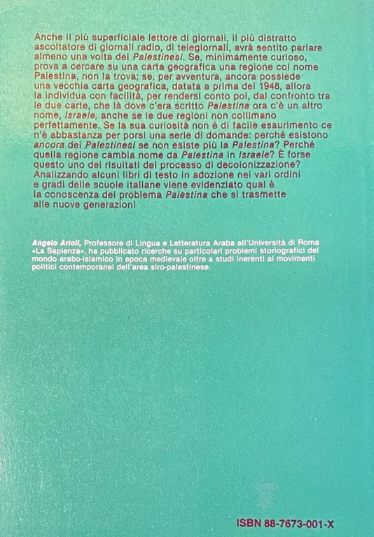 LA LEZIONE NEGATA. PALESTINA E PALESTINESI NEI LIBRI DI TESTO