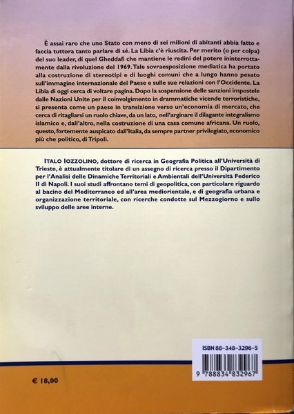 LA LIBIA. GEOPOLITICA E GEOECONOMIA TRA MONDO ARABO, AFRICA E …