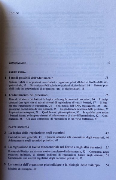 LA LOGICA DEI SISTEMI DI REGOLAZIONE BIOLOGICA